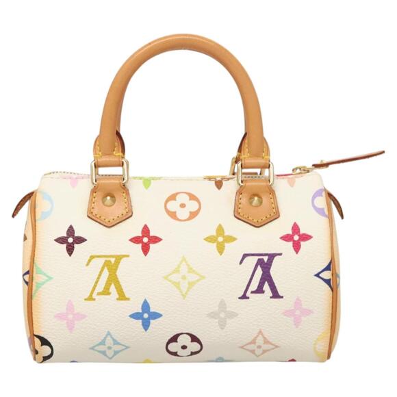 LOUIS VUITTON Monogram Multicolor Mini Speedy Bag White M92645 - Picture 2 of 16